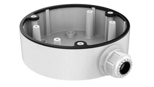 Puszka montażowa. materiał: stop aluminium. kolor: biała. wymiary: 120×37.2 mm. waga: 250g