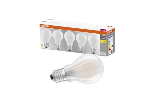 5PAK Żarówka LED E27 A60 7W = 60W 806lm 2700K Ciepła 300 Filament OSRAM