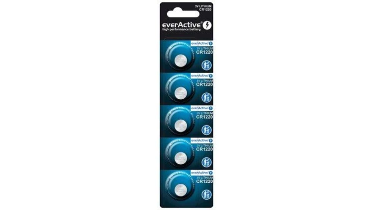 5 x bateria litowa mini everActive CR1220