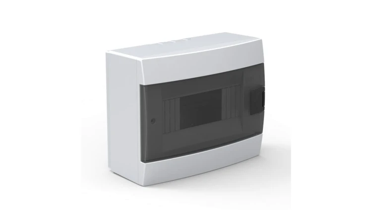 Rozdzielnica natynkowa 8-modułowa 215,5x173,5x104,5mm biała dymna 600.000.800 HOROZ ELECTRIC