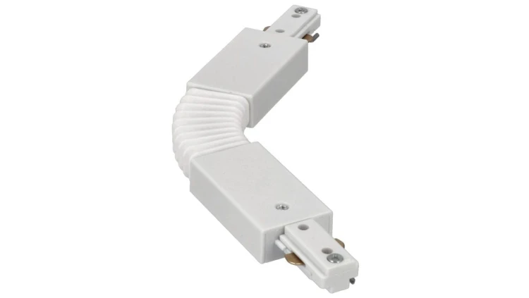 Łącznik elastyczny do szyny, giętki MEVA PRO Flex Connector-A White, biały EDO777518 EDO