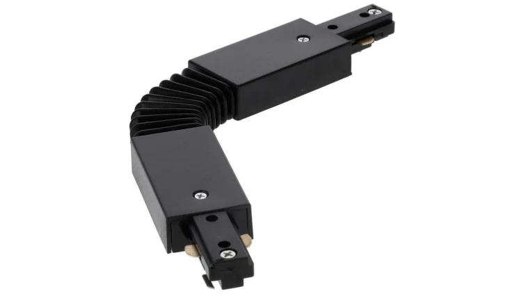 Łącznik elastyczny do szyny, giętki MEVA PRO Flex Connector-A Black, czarny EDO777529 EDO