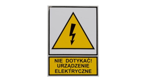Tabliczka /znak ostrzegawczy/ TZO 52X74S /N.D.U.E./ E04TZ-01011110100 /10szt./