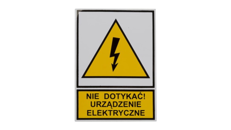 Tabliczka /znak ostrzegawczy/ TZO 52X74S /N.D.U.E./ E04TZ-01011110100 /10szt./