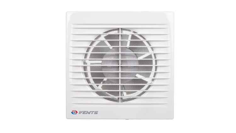Wentylator domowy fi 125 230V 16W 180m3/h 35dB ścienny z wyłącznikiem czasowym (STYL WC) 125ST