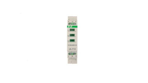 Lampka modułowa 3-fazowa zielona 3x230V+N AC LK-713G