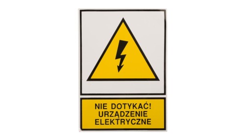 Tabliczka /znak ostrzegawczy/ TZO 105X148S /N.D.U.E./ E04TZ-01011130100 /10szt./