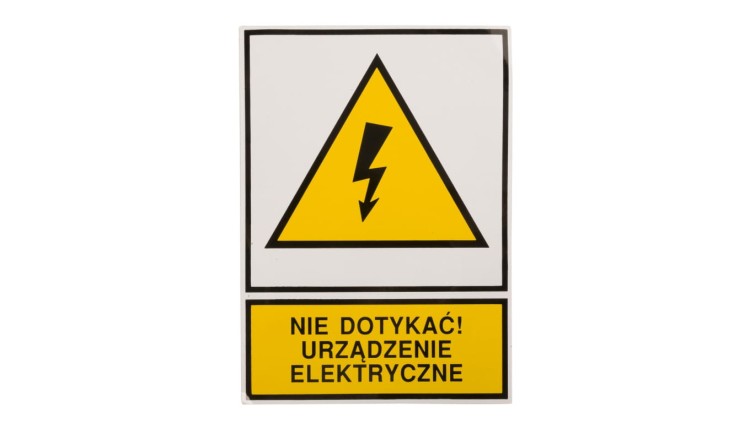 Tabliczka /znak ostrzegawczy/ TZO 105X148S /N.D.U.E./ E04TZ-01011130100 /10szt./
