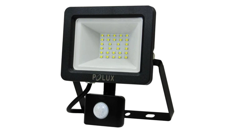 Naświetlacz LED 20W 1600lm 3000K Czarny z Czujnikem ruchu i zmierzchu GOLDLUX