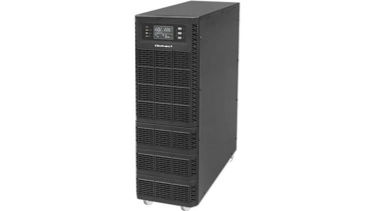 Qoltec Zasilacz awaryjny UPS 10kVA 10000W Power Factor 1.0 LCD EPO USB On-line