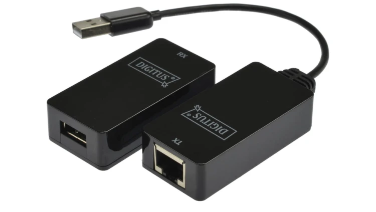 Przedłużacz USB 1.1 po skrętce kat.5e/6 UTP/SFP do 45m DA-70139-2