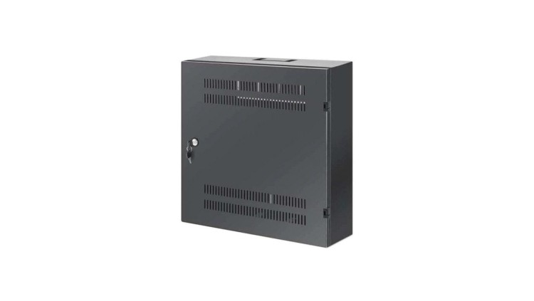 Niskoprofilowa szafa wisząca 4U + 2U Rack 19, czarna