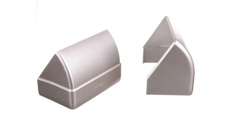 Simon Connect Kąt zewnętrzny regulowany Cabloplus ALU 90x55mm anodowane aluminium TKA102208/8