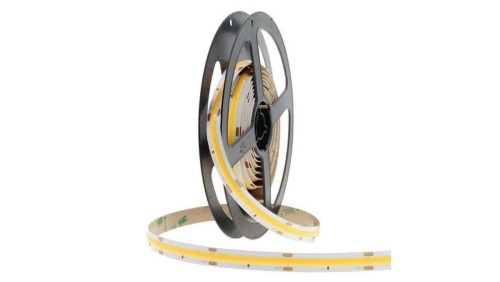 Taśma LED COB 12VDC 9W/1mb 3000K ciepła biała 788lm/1mb 320 chip CRI: Ra90 ciągła linia światła IP20 - 1m (cięta z rolki 25m)