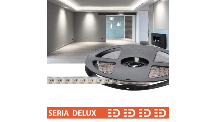 Taśma Delux 12V OneCut 100 led 6500K 900lm SMD2835 (50)