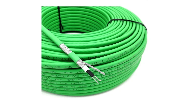 Przewód grzejny kabel grzewczy samoregulujący ZBROJONY 230V 9mm 17W/m