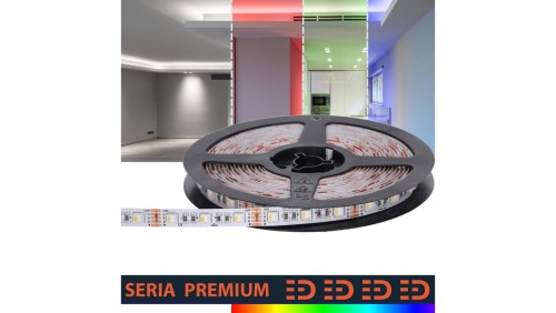 Taśma Premium 12V 60led RGB+W 4w1 SMD5050 (50) PL3Y wyc