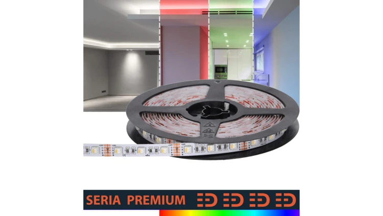 Taśma Premium 12V 60led RGB+W 4w1 SMD5050 (50) PL3Y wyc
