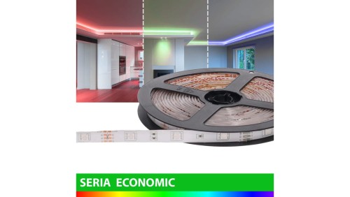 Taśma Economic IP63 12V 30led RGB SMD5050 (100m)