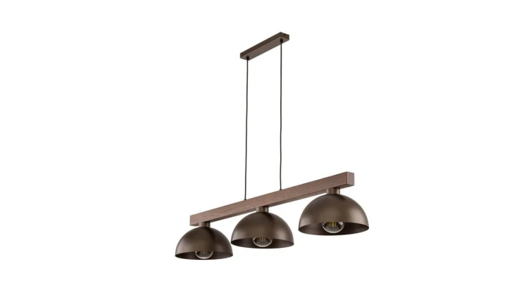 Lampa wisząca brązowa na listwie 3xE27 OSLO 6299 TK Lighting