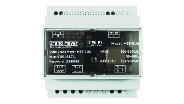 Regulator temperatury jednostrefowy przeciwoblodzeniowy MST-91Ai z Wi-Fi GRAND MEYER