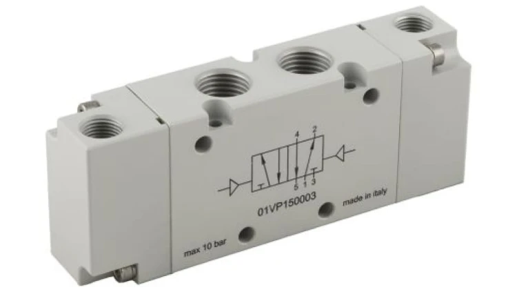 Pneumatyczne zawory elektromagnetyczne 5/2 Bistable G 1/8 740NL/min RS PRO
