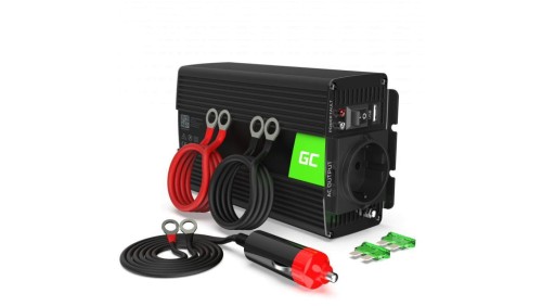 PRZETWORNICA NAPIĘCIA INWERTER Green Cell 12V - 230V 500W/1000W CZYSTA SINUSOIDA INV16