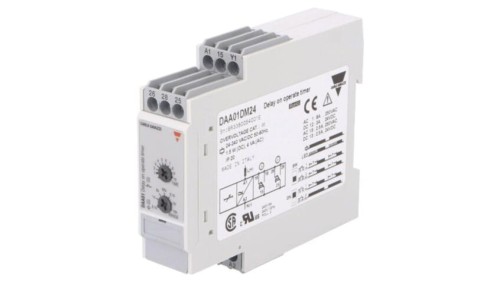 DAA01DM24 Przekaźnik czasowy, 0,1s÷100h, SPDT x2, 250VAC/8A,24VDC/5A, Szczelność: IP20