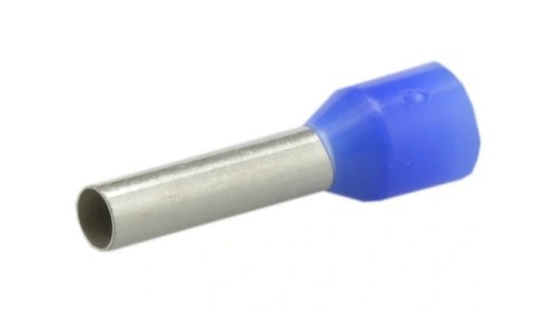 Końcówka tulejkowa izolowana typ HI / TE DIN 2,5mm2 / 12mm miedziana cynowana galwanicznie niebieska Elpromet 100szt.