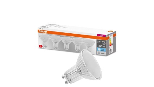 5PAK Żarówka LED GU10 4,3W = 30W 350lm 4000K Neutralna 120 OSRAM Base