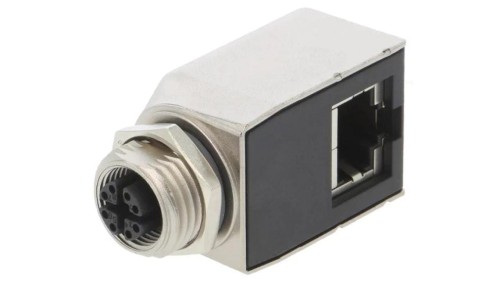 RJS-12X08FF-RS7001 Adapter M12 żeński,RJ45 gniazdo kod X-ProfiNET 8PIN Kat 6a