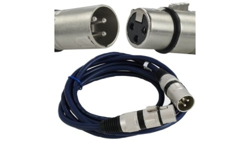VITALCO MK06 Kabel mikrofonowy przedłużacz XLR (wtyk / gniazdo) 5m