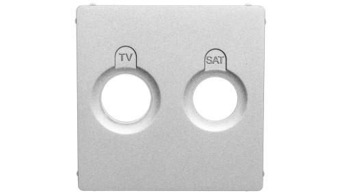 VALENA LIFE Plakietka gniazda antenowego aluminium 754822