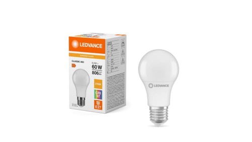 Żarówka LED A60 E27 9.4W = 60W 806lm 2700K Ciepła Biała LEDVANCE