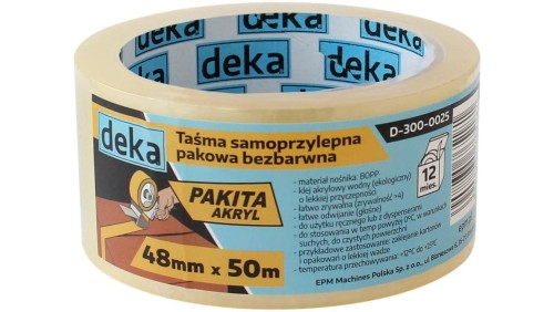 TAŚMA PAKOWA BEZBARWNA 48MM*50M