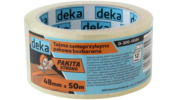 TAŚMA PAKOWA BEZBARWNA STRONG 48MM*50M