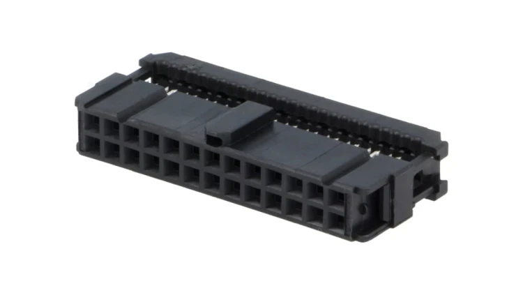 Wtyk IDC żeńskie 26-pin IDC na taśmę 1,27mm złocony czarny 1658621-6
