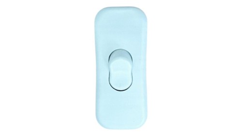 Przełącznik kołyskowy Wyłącznik przelotowy na kabel do lampy 250V biały