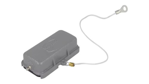 09200105425 Pokrywa ochronna Han rozmiar 10A na zatrzask metal 49,5x16mm