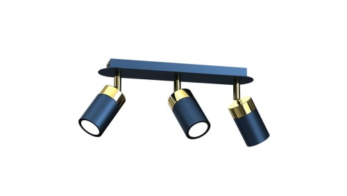 Lampa sufitowa JOKER NAVY BLUE/GOLD 3xGU10 MLP7724 Milagro
