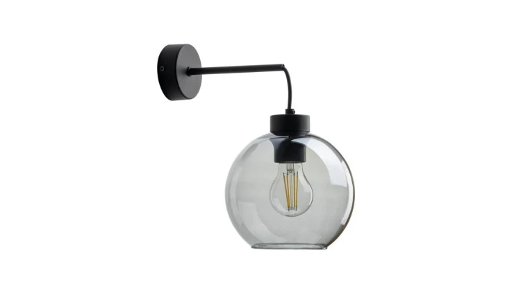 Lampa ścienna z grafitowym szkłem CUBUS GRAPHITE na E27 10243 TK Lighting