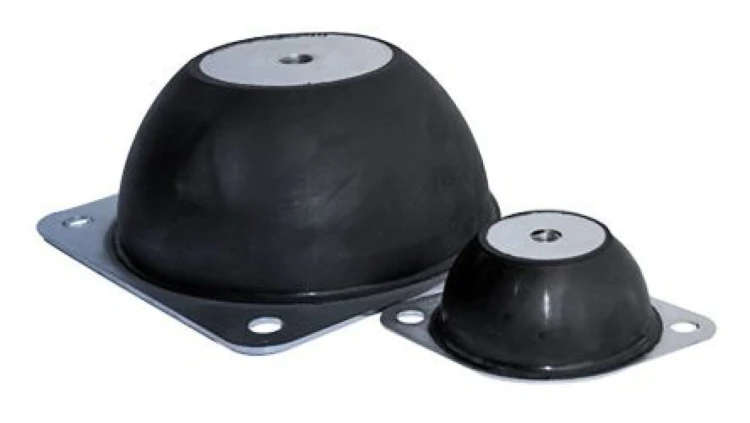Mocowanie antywibracyjne, M6, Ø 64mm, H 20mm, 9, materiał: Guma naturalna 60 Shore A, RS PRO