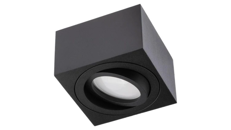 Oprawa Natynkowa Halogenowa Spot Tuba Ruchoma AMAT-S Kwadratowa Czarna 50mm LUMILED