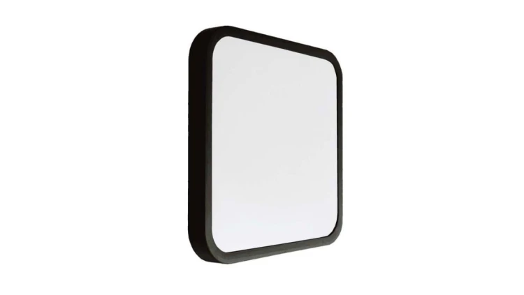 Plafoniera LED 36W 3820lm 4000K Dioda SAMSUNG IP44 Kwadrat fi420 Mleczny Czarna Ramka z mikrofalowym czujnikiem ruchu (+ pilot)