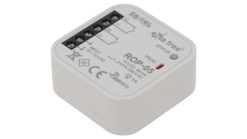 ROP-05 Odbiornik, dopuszkowy, 10÷14VDC, NO x2, IP20, -10÷55C