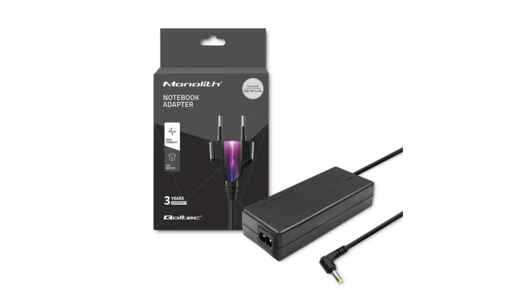 Qoltec Zasilacz do laptopa Acer 65W 19V 3.42A 5.5*1.7 +kabel zasilający