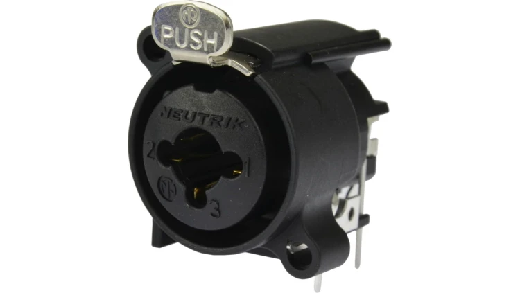 NEUTIRK Gniazdo tablicowe panelowe Combo XLR (3-pin) + Jack 6,3mm Stereo NCJ6FA-H