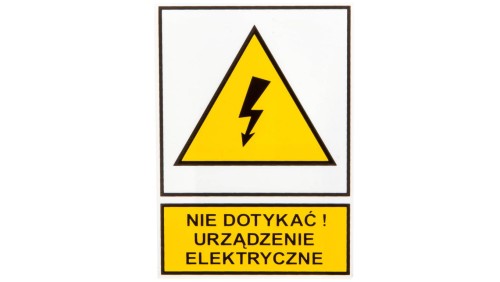 Tabliczka /znak ostrzegawczy/ TZO 74x105P E04TZ-01012120100 /10szt./