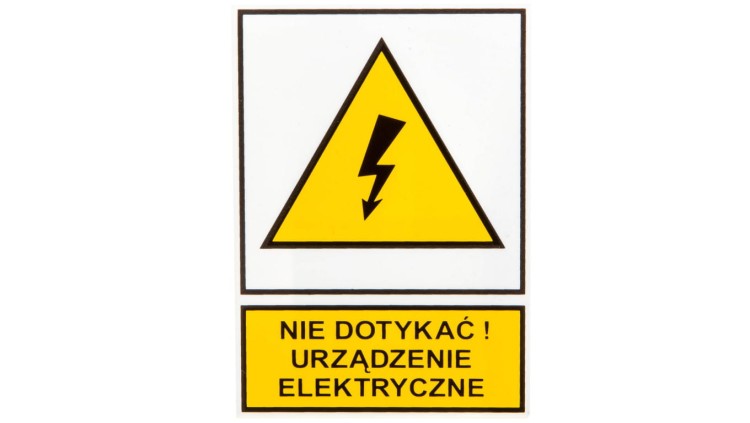 Tabliczka /znak ostrzegawczy/ TZO 74x105P E04TZ-01012120100 /10szt./