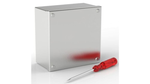 Obudowa do adaptacji, Stal nierdzewna 304 Satynowy 0 Knockouts 160mm x 160 mm x 85mm RS PRO